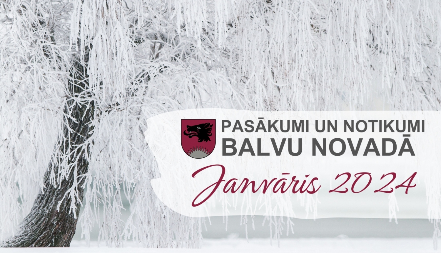 Balvu novada kultūras pasākumu plāns - 2024. gada janvāris