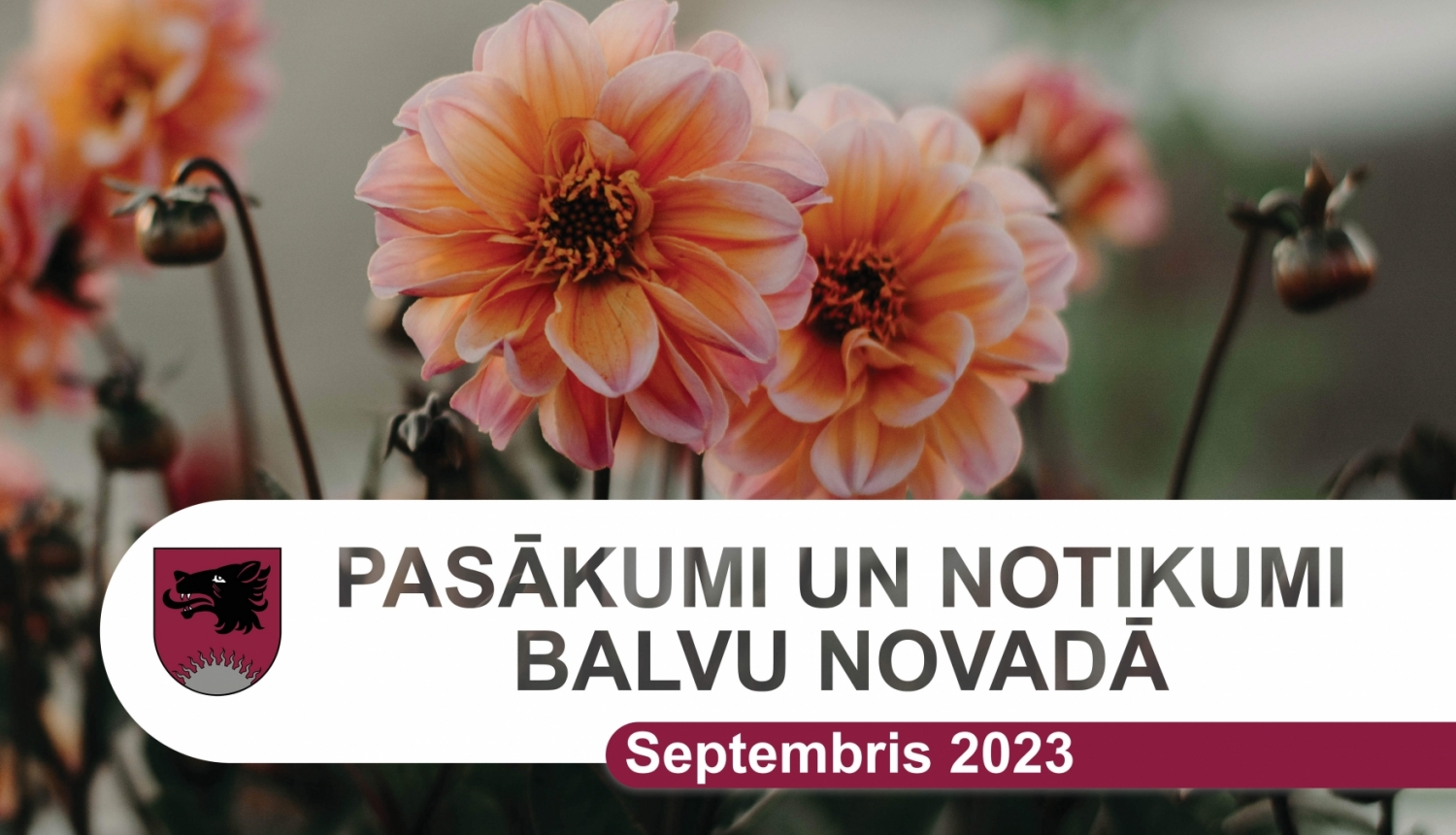 Balvu novada kultūras pasākumu plāns - 2023. gada septembris