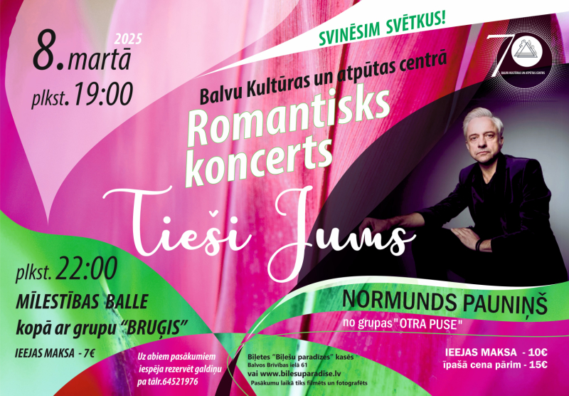 AFIŠA_Koncerts ''Tieši Jums'' kopā ar dziedātāju Normundu Pauniņu
