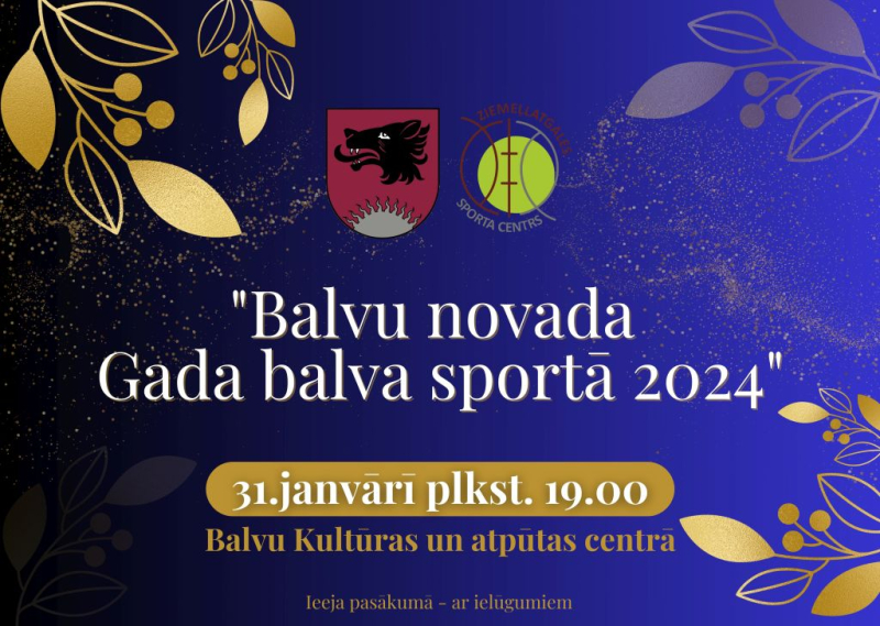 "Balvu novada Gada balva sportā 2024"