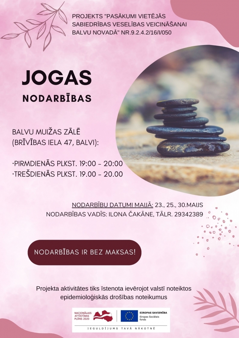 jogas nodarbības