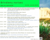 Brīvdienu norises Balvu novadā 14.04. – 16.04.