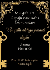 Žetonu vakars Rugāju vidusskolā