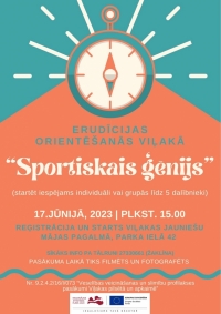 AFIŠA_Erudīcijas orientēšanās Viļakā ''Sportiskais ģēnijs''