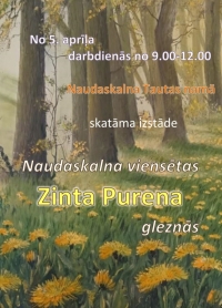 Zinta Purena izstāde Naudaskalnā