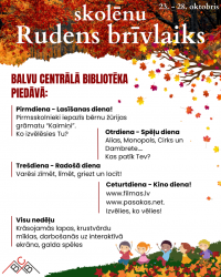 AFIŠA_Nāc un pavadi brīvlaiku Balvu Centrālajā bibliotēkā