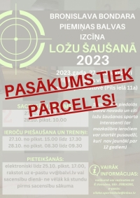 Tiek pārcelta Broņislava Bondara piemiņas balvas izcīņa ložu šaušanā