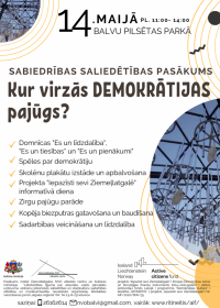 Sabiedrības saliedētības pasākums ''Kur virzās DEMOKRĀTIJAS pajūgs?''
