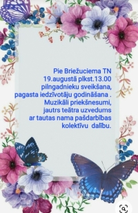 Pilngadnieku sveikšana un pagasta iedzīvotāju godināšana Briežuciemā