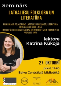 Seminārs "Latgaliešu folklora un literatūra"