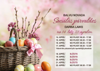 Izmaiņas Balvu novada Sociālās pārvaldes darba laikā