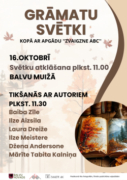 Rudenīga ainava un aicinājums uz grāmatu svētkiem