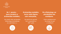 Uz oranža fona balti burti