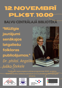 Lekcija ''Mūžīgie jautājumi senākajos latgaliešu folkloras publicējumos''