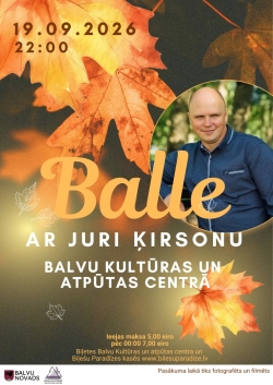 Uz tumši brūna fona redzamas rudens lapas oranžā krāsā. Redzams vīrietis - muzikants.