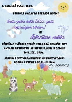 Balto zeķīšu svētki un Bērnības svētki 