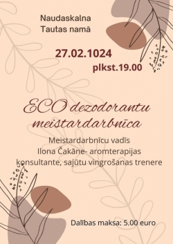 Meistardarbnīca Naudaskalnā 27.02.2024.