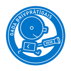 Attēlā redzams logo