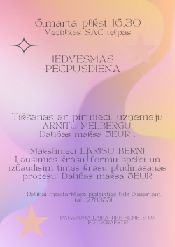 iedvesmas vakars Vectilžā 06.03.2024.