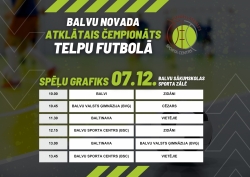 Afiša - Balvu novada atklātais čempionāts telpu futbola