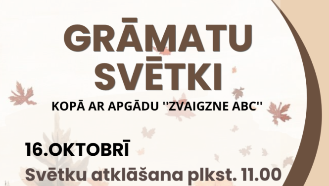 Rudenīga ainava un aicinājums uz grāmatu svētkiem