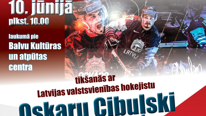 AFIŠA_Tikšanās ar Latvijas valstsvienības hokejistu Oskaru Cibuļski