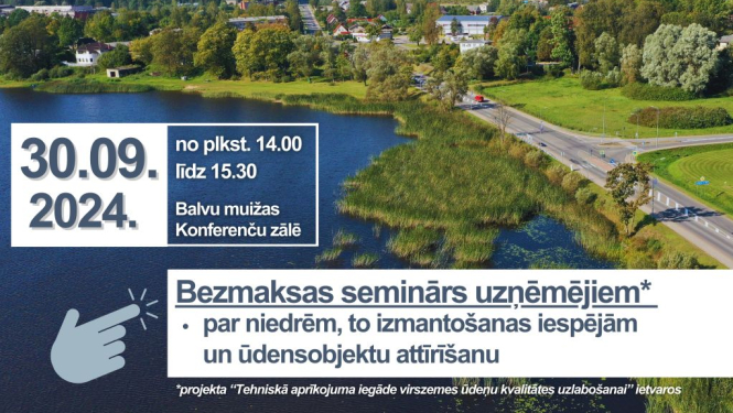 Aicinām uzņēmējus piedalīties bezmaksas tematiskajā seminārā
