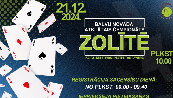 Afiša -  Balvu novada atklātais čempionāts zolītē