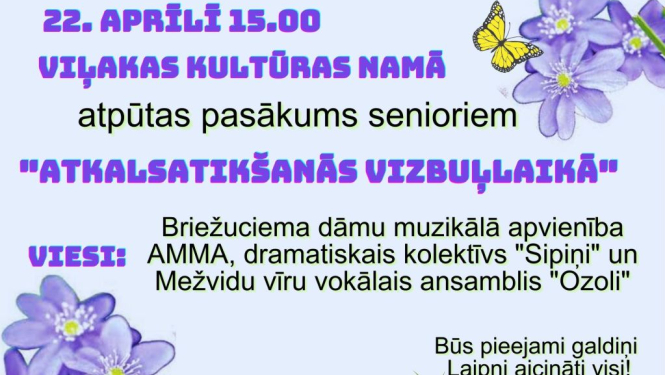 Senioru pasākums Viļakā