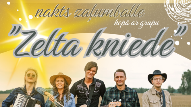 Zaļumballe kopā ar grupu "Zelta kniede"