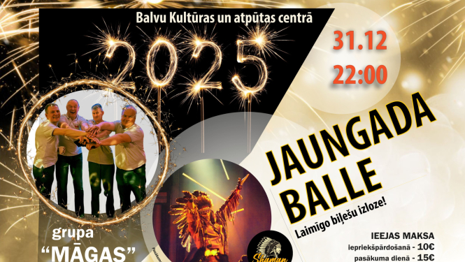 Afiša_Balle ''Sagaidām Jauno – 2025. gadu!''