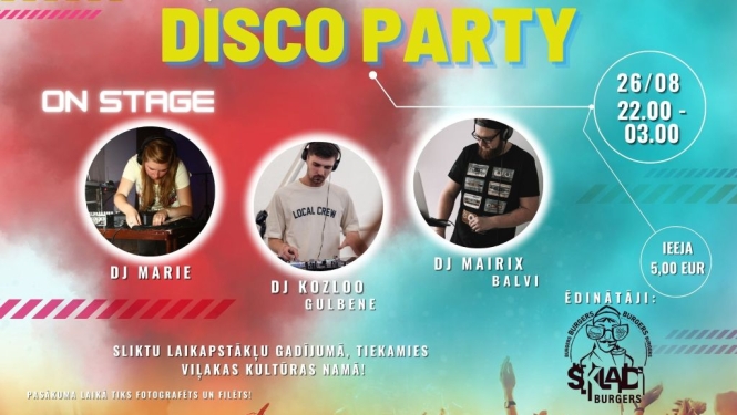 “Disko Party” Viļakas brīvdabas estrādē