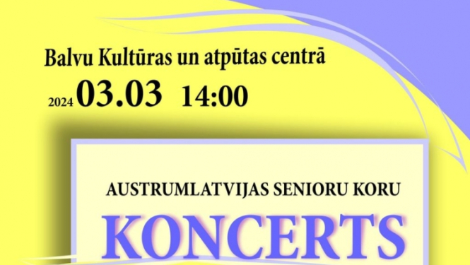 Austrumlatvijas senioru koru koncerts "Pavasari sagaidot"