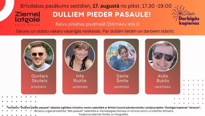 AFIŠA_Stāstu vakars ''Dulliem pieder pasaule!''