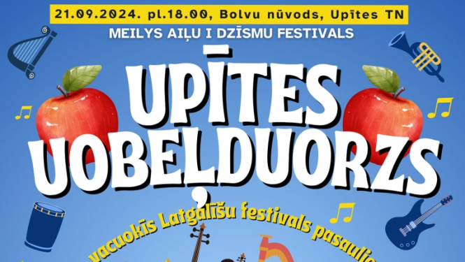 AFIŠA_Latgaliešu mūzikas un dzejas festivāls ''Upītes uobeļduorzs''