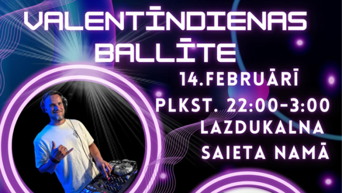 Valentīndienas ballīte afiša