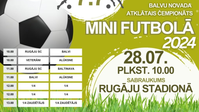 Balvu novada atklātais čempionāts mini futbolā