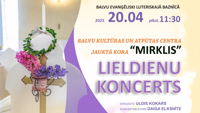 AFIŠA_Jauktā kora ''Mirklis'' Lieldienu koncerts