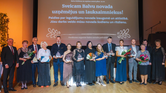 Balvas ''Balvu novada Gada balva uzņēmējdarbībā un lauksaimniecībā'' saņēmēji