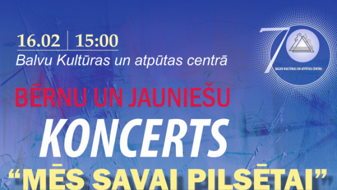 AFIŠA_Bērnu un jauniešu koncerts ''Mēs savai pilsētai''