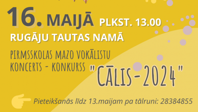 AFIŠA_Mazo vokālistu koncerts - konkurss ''Cālis-2024''
