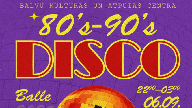 AFIŠA_80’s - 90’s disco balle