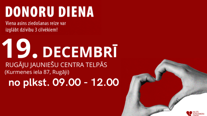 Afiša - Donoru diena Rugājos