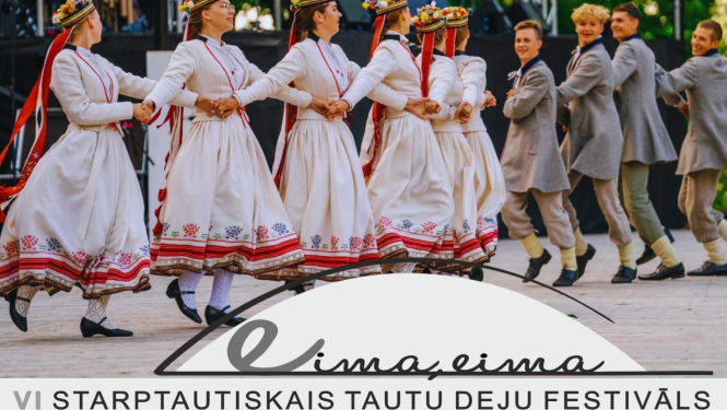 AFIŠA_VI Starptautiskais tautu deju festivāls ''EIMA, EIMA''