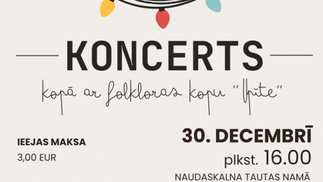 Afiša - Folkloras kopas ''Upīte'' svētku koncerts