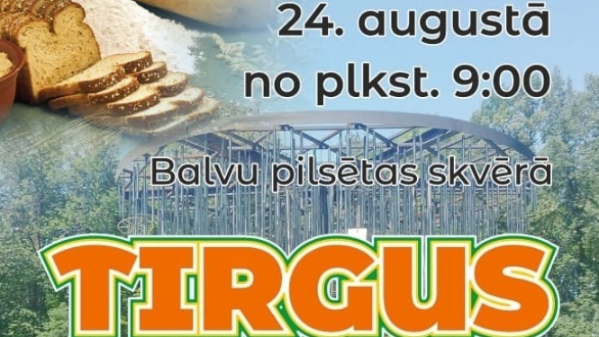 Tirgus Balvu pilsētas skvērā