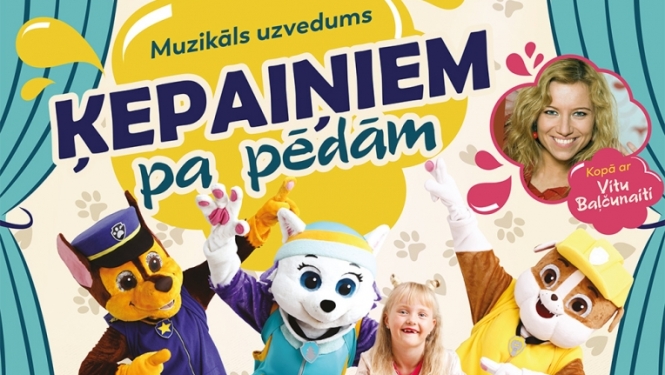 AFIŠA_Muzikālais uzvedums ''Ķepaiņiem pa pēdām''