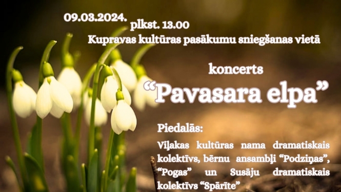 Koncerts Kupravā 09.03.2024.