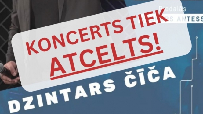 Koncerts tiek atcelts!