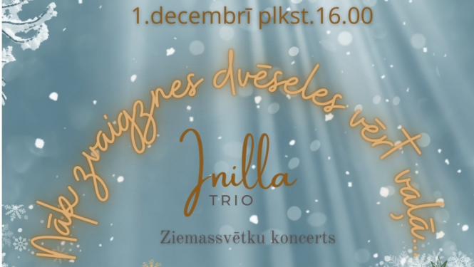Afiša - 1. decembrī plkst. 16.00 Tilžas Kultūras un vēstures namā Ziemassvētku koncerts